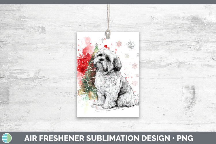 GorgeousDogs 01 Splash Christmas Air Freshener design.