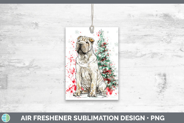 GorgeousDogs 01 Splash Christmas Air Freshener design.