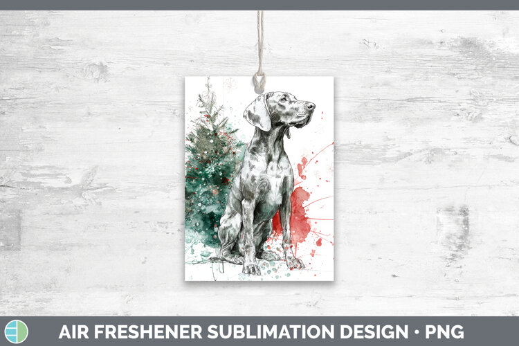 GorgeousDogs 01 Splash Christmas Air Freshener design.