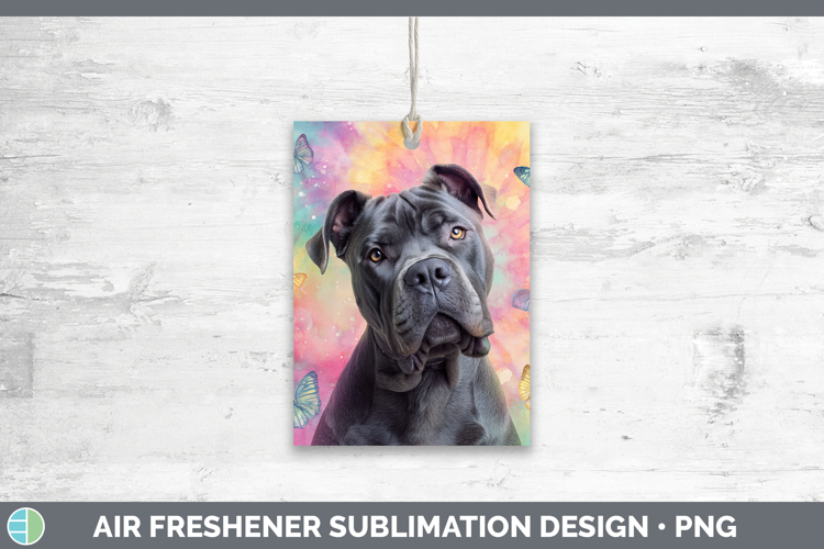 Cane Corso Dogs 01 Tie Dye Air Freshener Sublimation Design