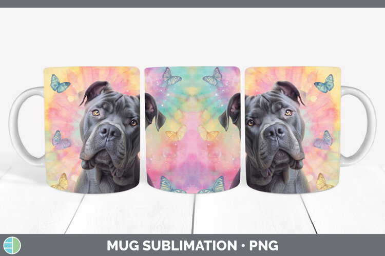 GorgeousDogs 01 Tie Dye Mug Wrap design.