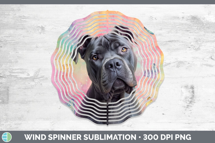 GorgeousDogs 01 Tie Dye Wind Spinner design.