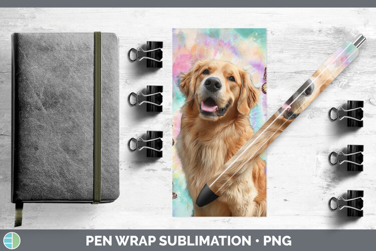 GorgeousDogs 01 Tie Dye Pen Wrap design.