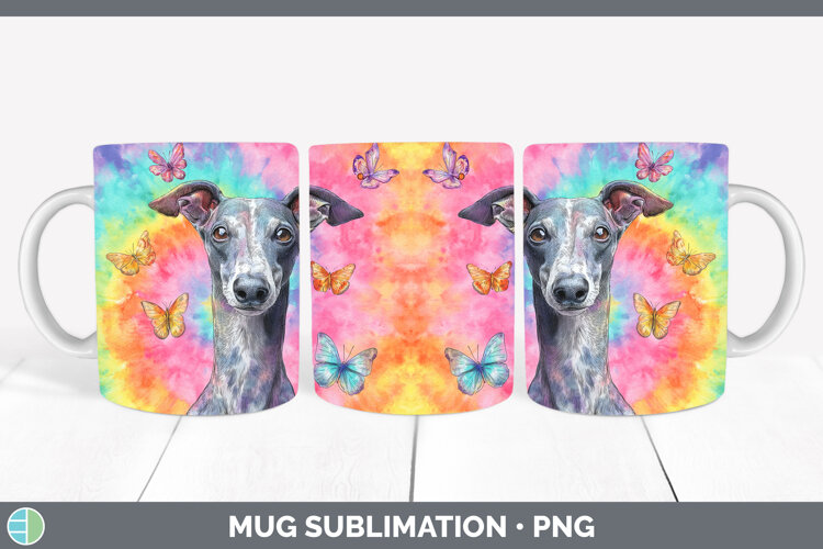 GorgeousDogs 01 Tie Dye Mug Wrap design.