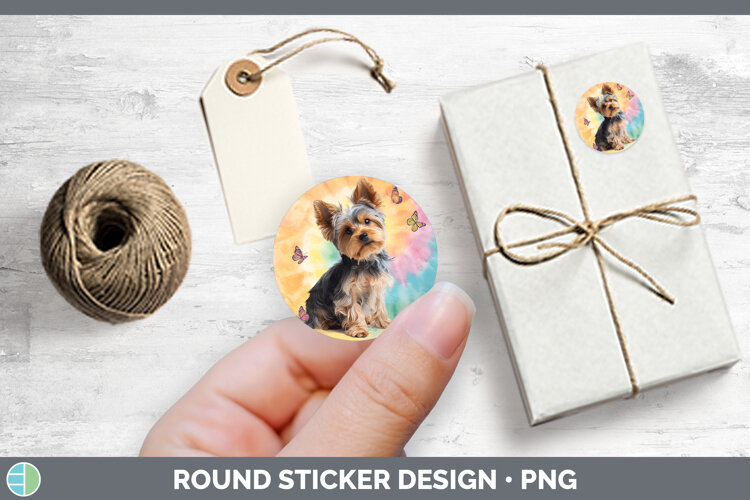 GorgeousDogs 01 Tie Dye Stickers design.