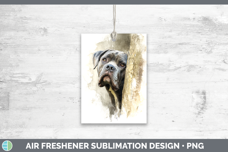 Cane Corso Dogs 01 Tree Peek Air Freshener Sublimation Desig
