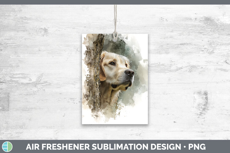 GorgeousDogs 01 Tree Peek Air Freshener design.