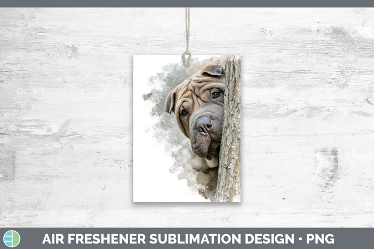 GorgeousDogs 01 Tree Peek Air Freshener design.