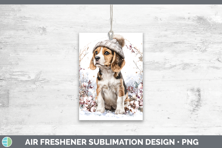 Beagle Dogs 01 Winter Knit Hat Air Freshener Sublimation Des