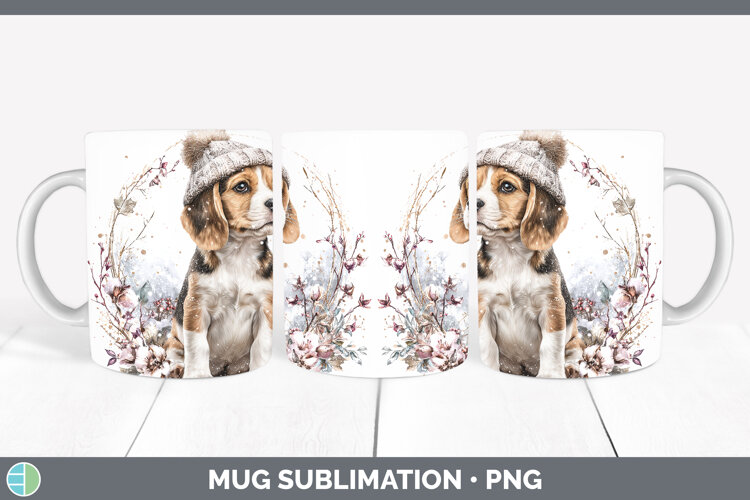 GorgeousDogs 01 Winter Knit Hat Mug Wrap design.