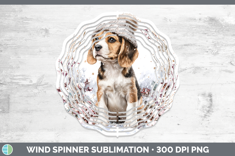 Beagle Dogs 01 Winter Knit Hat Wind Spinner Sublimation Desi
