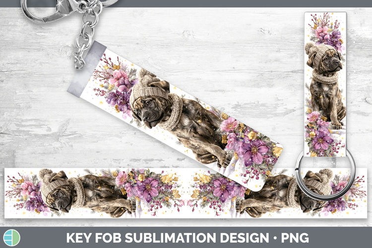 Cane Corso Dogs 01 Winter Knit Hat Key Fob Sublimation Desig