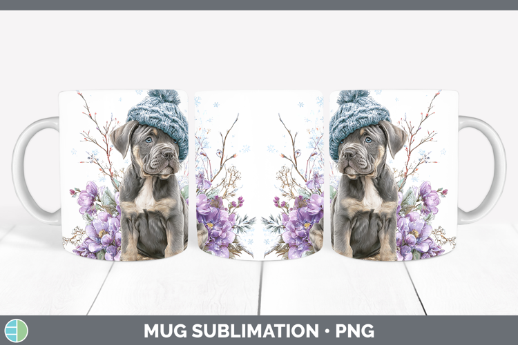 Cane Corso Dogs 01 Winter Knit Hat Mug Wrap Sublimation Desi