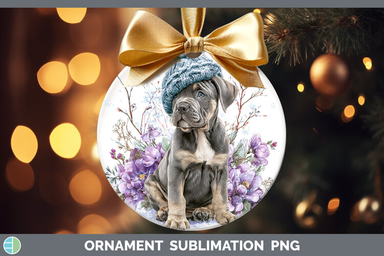 GorgeousDogs 01 Winter Knit Hat Ornament design.