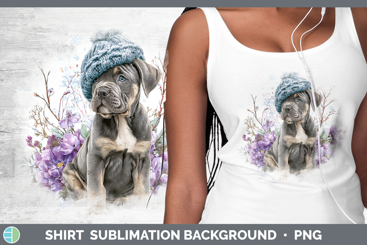 Cane Corso Dogs 01 Winter Knit Hat Shirt Sublimation Design
