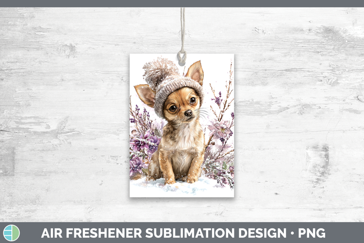 Chihuahua Dogs 01 Winter Knit Hat Air Freshener Sublimation