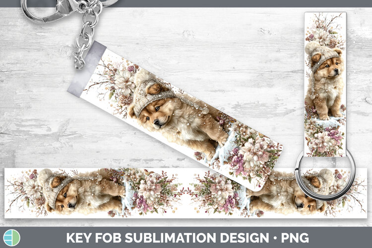 GorgeousDogs 01 Winter Knit Hat Key Fob design.