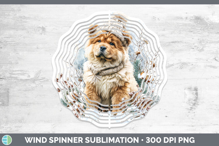 GorgeousDogs 01 Winter Knit Hat Wind Spinner design.