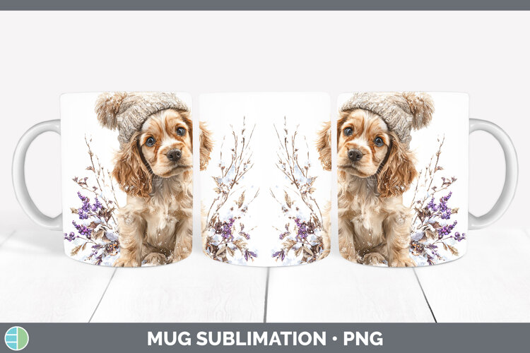 GorgeousDogs 01 Winter Knit Hat Mug Wrap design.