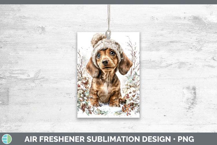 Dachshund Dogs 01 Winter Knit Hat Air Freshener Sublimation