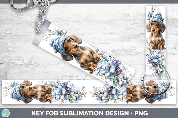 GorgeousDogs 01 Winter Knit Hat Key Fob design.