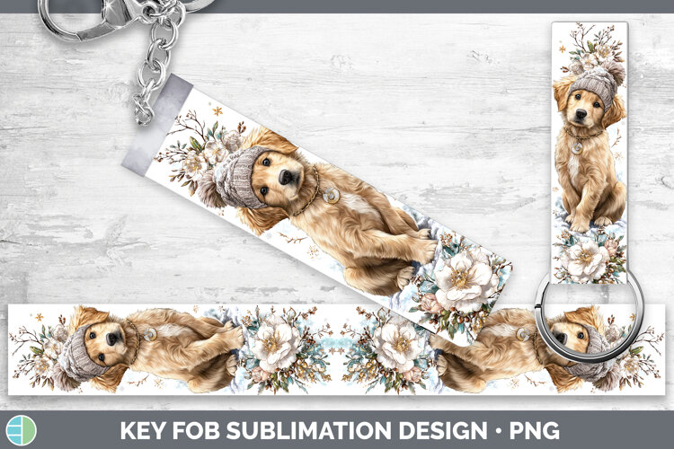 GorgeousDogs 01 Winter Knit Hat Key Fob design.