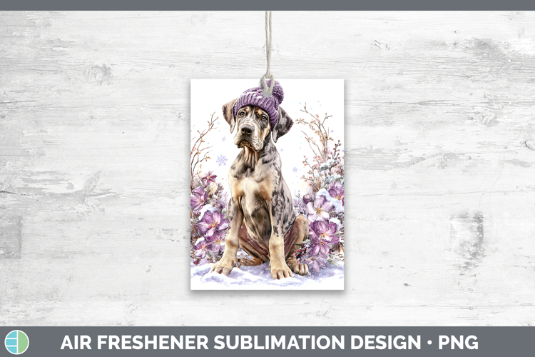 Great Dane Dogs 01 Winter Knit Hat Air Freshener Sublimation