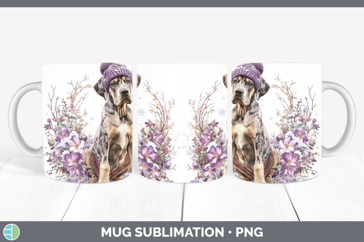 Great Dane Dogs 01 Winter Knit Hat Mug Wrap Sublimation Desi