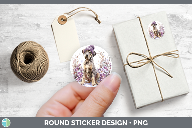 Great Dane Dogs 01 Winter Knit Hat Stickers Design