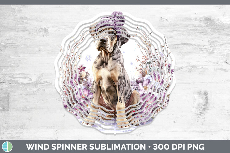 GorgeousDogs 01 Winter Knit Hat Wind Spinner design.