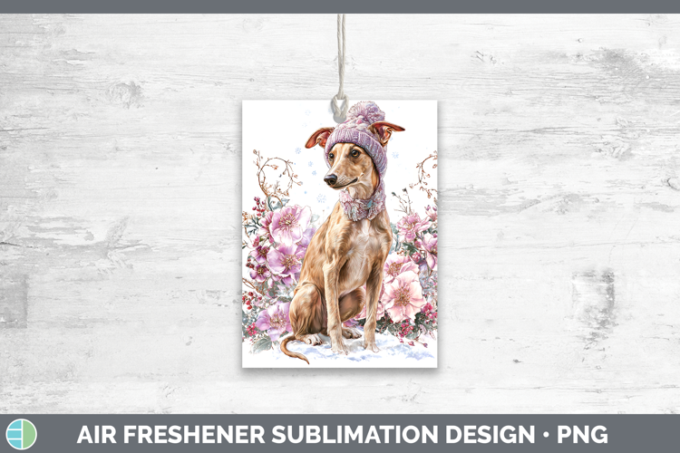 Greyhound Dogs 01 Winter Knit Hat Air Freshener Sublimation