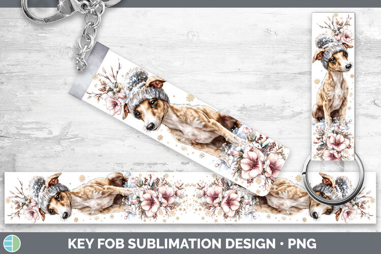 GorgeousDogs 01 Winter Knit Hat Key Fob design.