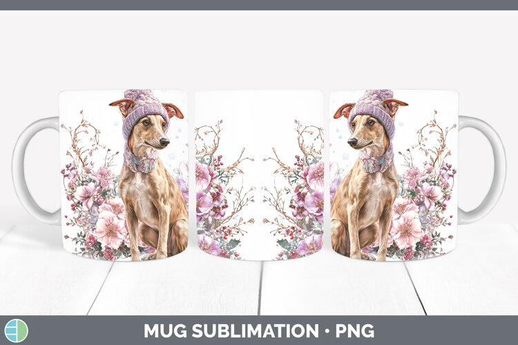 GorgeousDogs 01 Winter Knit Hat Mug Wrap design.