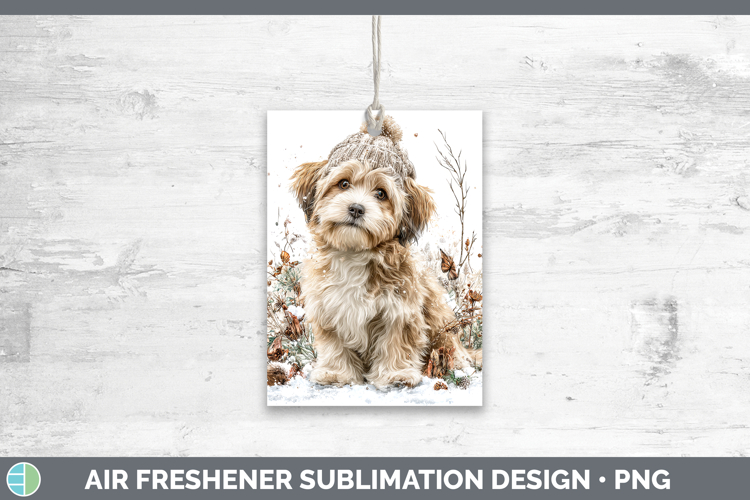 Lhasa Apso Dogs 01 Winter Knit Hat Air Freshener Sublimation