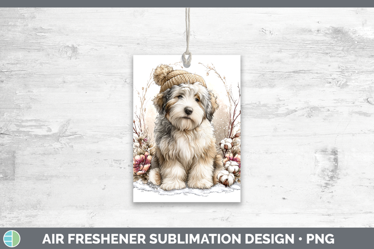 Old English Sheepdog Dogs 01 Winter Knit Hat Air Freshener S