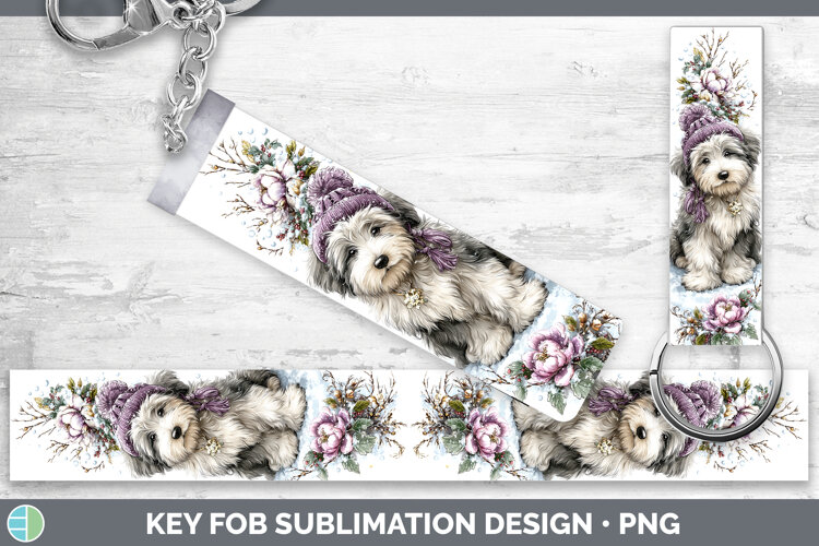 GorgeousDogs 01 Winter Knit Hat Key Fob design.