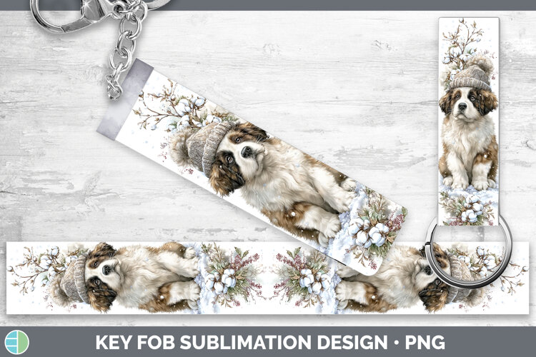 GorgeousDogs 01 Winter Knit Hat Key Fob design.