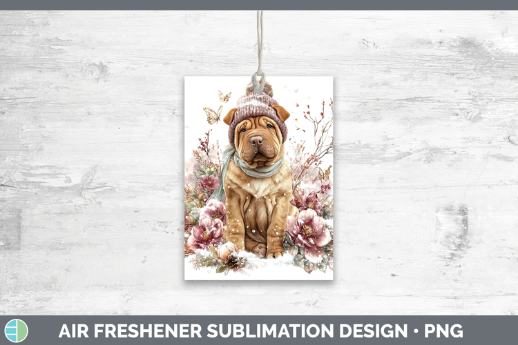 Shar Pei Dogs 01 Winter Knit Hat Air Freshener Sublimation D