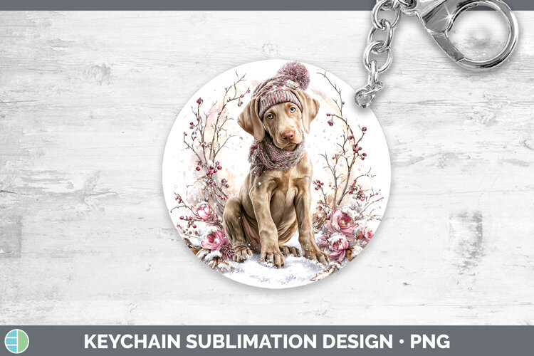 GorgeousDogs 01 Winter Knit Hat Keychain design.