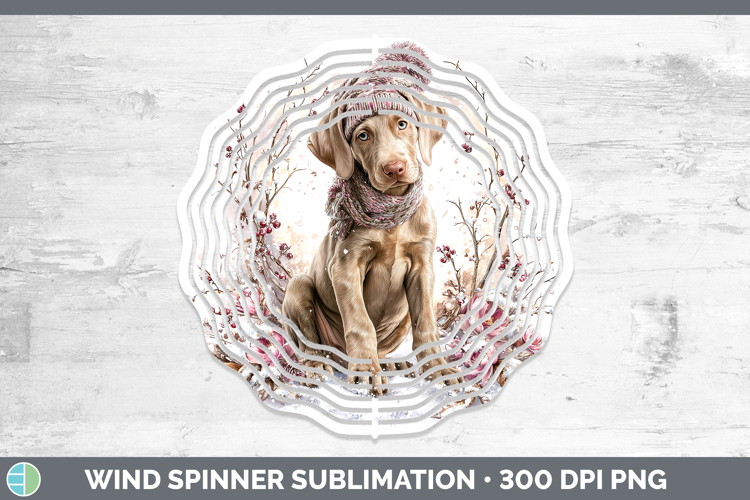 Weimaraner Dogs 01 Winter Knit Hat Wind Spinner Sublimation