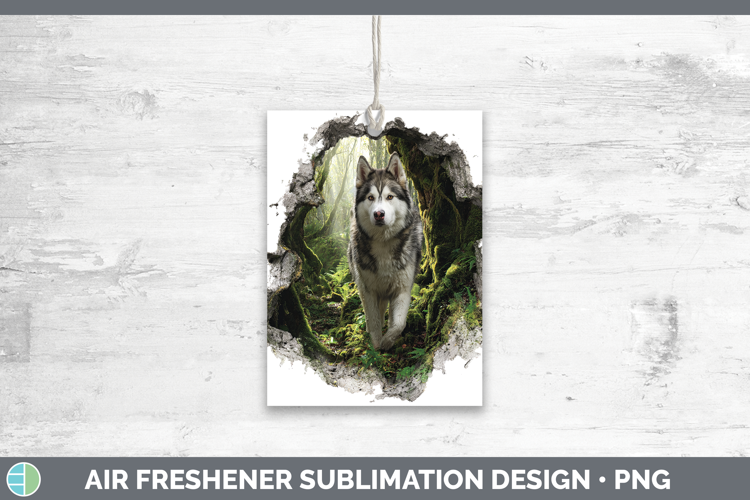 Alaskan Malamute Dogs 02 3D Hole Air Freshener Sublimation D