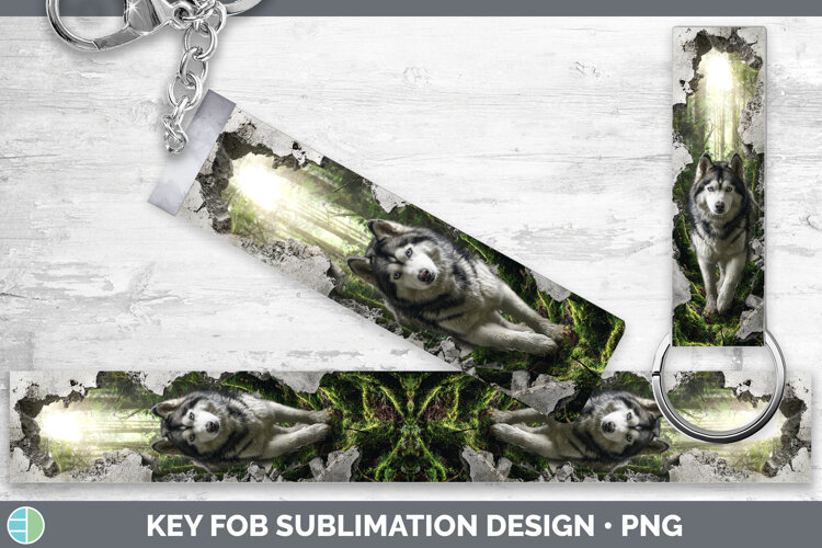 GorgeousDogs 02 3D Hole Key Fob design.