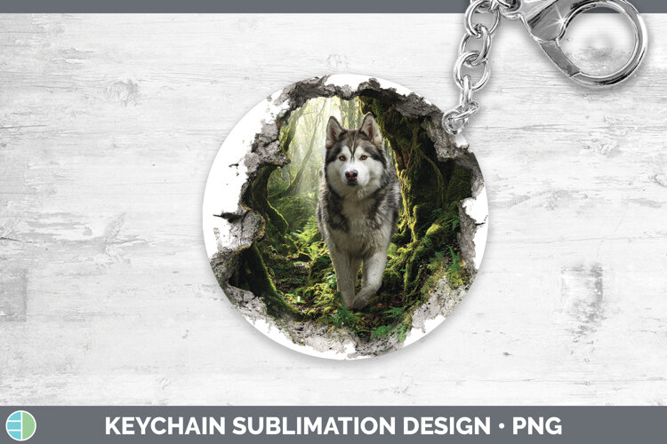 GorgeousDogs 02 3D Hole Keychain design.