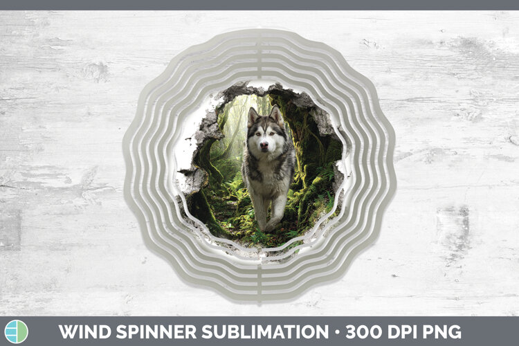 GorgeousDogs 02 3D Hole Wind Spinner design.