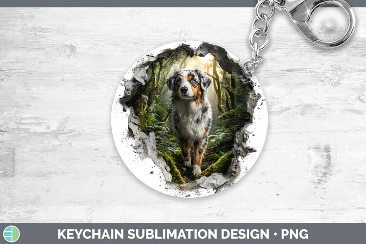 GorgeousDogs 02 3D Hole Keychain design.