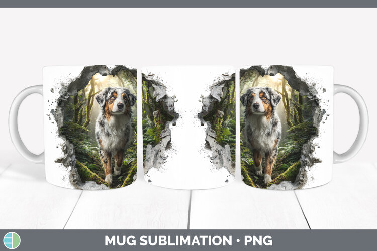 GorgeousDogs 02 3D Hole Mug Wrap design.