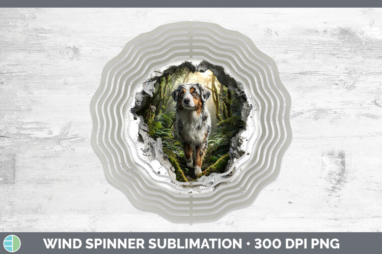 GorgeousDogs 02 3D Hole Wind Spinner design.