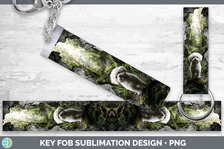 GorgeousDogs 02 3D Hole Key Fob design.