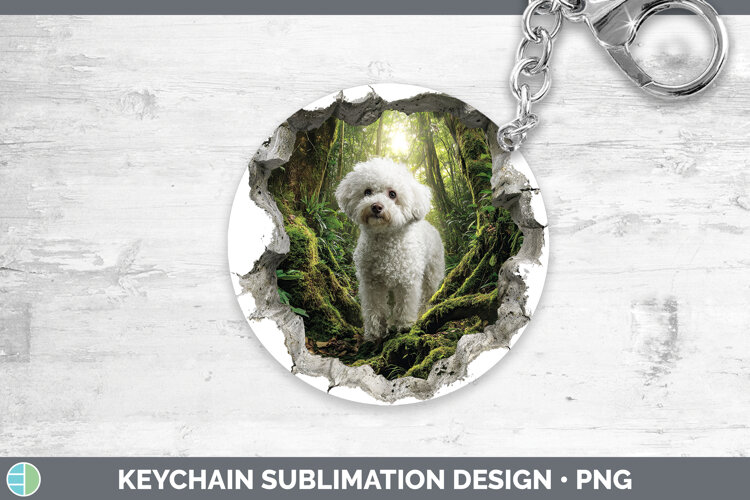 GorgeousDogs 02 3D Hole Keychain design.