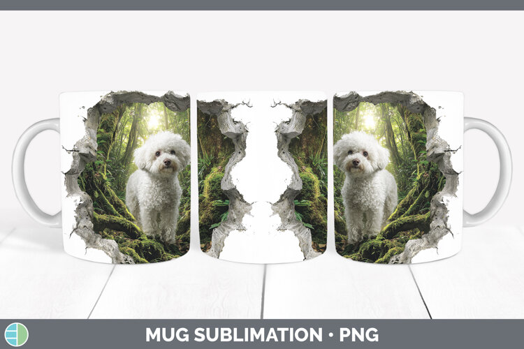 GorgeousDogs 02 3D Hole Mug Wrap design.